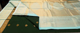 KSS - Bottle Green/Ice Blue Korvai