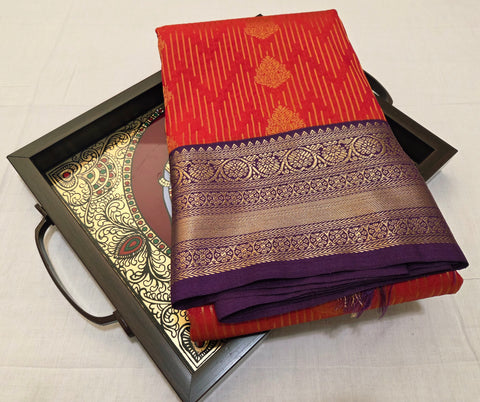 KSS - Rustic Orange/Wine Korvai