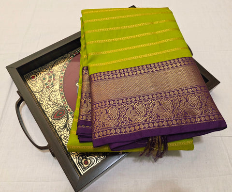 KSS - Lime Green/Wine Korvai