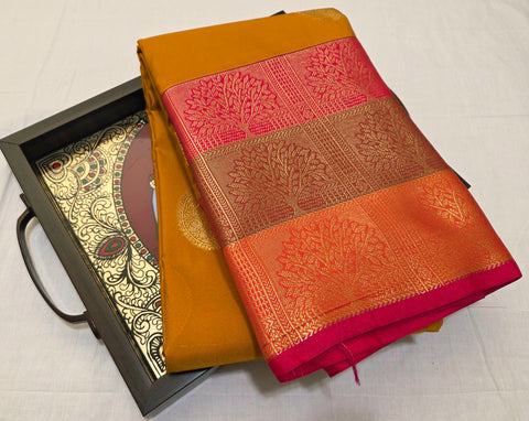 KSS - Mustard Yellow/Pink Korvai