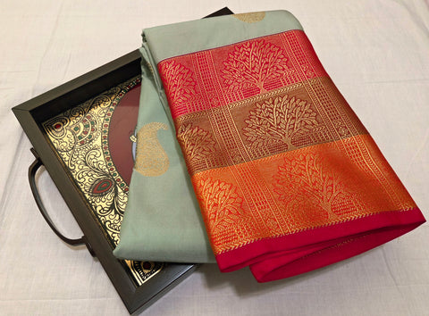 KSS - Elachi Green/Pink Korvai