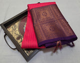 KSS - Dark Peach/Wine Lakshadeepam Korvai