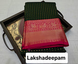 KSS - Bottle Green/Pink Lakshadeepam