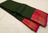 KSS - Bottle Green/Pink Lakshadeepam