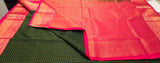 KSS - Bottle Green/Pink Lakshadeepam