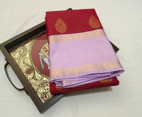 KSS - Maroon/Lavender Korvai