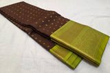 KSS - Coffee Brown/Green Korvai
