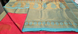 KSS - Dark Peach/Ice Blue Korvai
