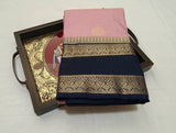 KSS - Lilac/Navy Blue Korvai Kottadhi