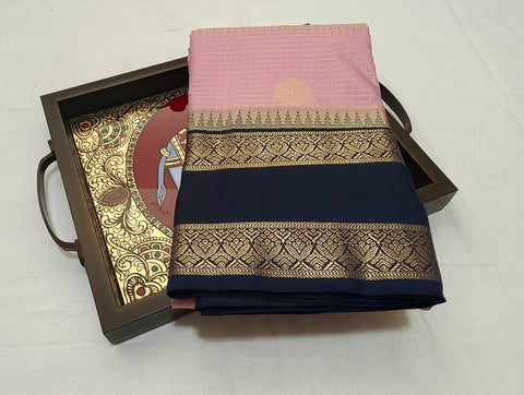 KSS - Lilac/Navy Blue Korvai Kottadhi
