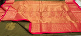 KSS - Bottle Green/Tomato Pink Kottadhi