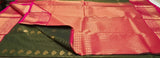 KSS - Green/Rani Pink Korvai