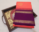 KSS - Dark Peach/Wine Korvai Kottadhi