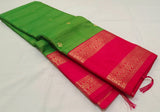 KSS - Green/Tomato Pink Korvai Kottadhi