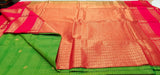 KSS - Green/Tomato Pink Korvai Kottadhi