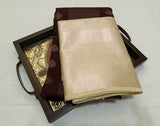 KSS - Dark Chocolate Brown/Beige Korvai