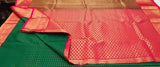 KSS - Emerald Green/Tomato Pink Lakshadeepam Korvai