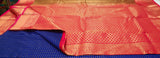 KSS - Royal Blue/Tomato Pink Lakshadeepam Korvai