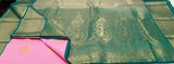 KSS - Pink/Peacock Green Lakshadeepam Korvai