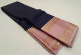 KSS - Navy Blue/Pink Korvai Kottadhi