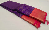 KSS - Violet/Tomato Pink Lakshadeepam Korvai