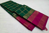 KSS - Emerald Green/Pink Korvai Kottadhi