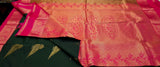 KSS - Bottle Green/Pink Korvai