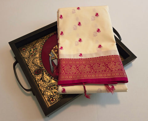 KSS - Venn Pattu/Pink Korvai