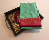 KSS - Sea Green/Pink Korvai