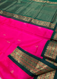 KSC - Pattu Rose with Emerald Green