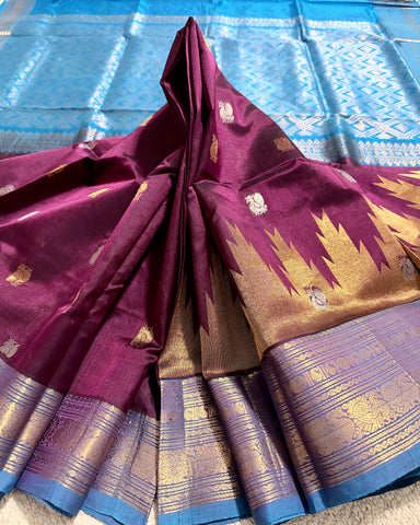 KSC - Double shaded Wine with Copper Sulfate Blue