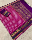 KSC - Magenta with Eggplant Purple Kolam