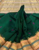 KSC - Double shaded Karpagam Pachai/Sandalwood Beige Korvai
