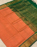 KSC - Double shaded Carrot Orange/Green Lakshadeepam