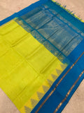 KSC -  Lemon Green/Blue Korvai