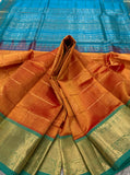 KSC - Double shaded Rustic Orange with Blue