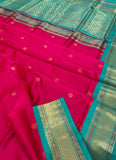KSC - Pattu Rose with Sea Green Korvai