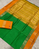 KSC - Double shaded Parrot Green with Mustard Orange