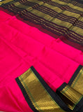 KSC - Double shaded Mittai Pink with Black Korvai