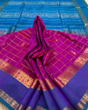 KSC - Double shaded Orchid Purple/Blue Kottadi