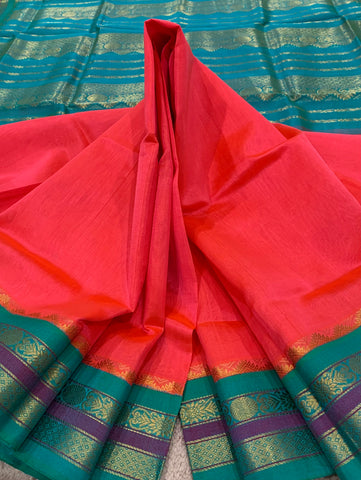 KSC - Double shaded Orange with Teal Green
