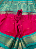 KSC - Pattu Rose with Sea Green Korvai