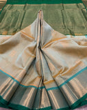 KSC - Double shaded Pastel Aloe Gel Beige/Emerald Green Kottadi