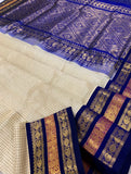 KSC - Parmesan Cheese Off White/Royal Blue Korvai Kottadi