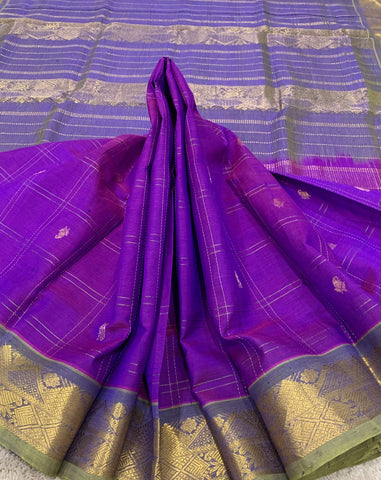 KSC - Double shaded Orchid Purple with Greenish Grey