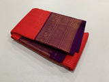 KSS - Coral Orange/Wine Korvai