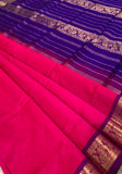 KSC - Double shaded Pattu Rose/ Blue