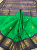 KSC - Meenakshi Green with Purplish Grey Korvai