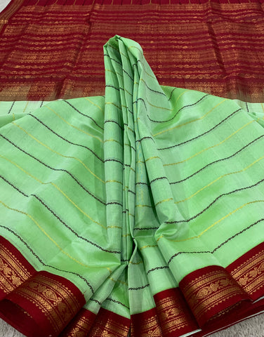 KSC - Pastel Mint Green with Maroon Veldaari