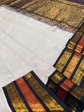 KSC - Dove White with Dark Brown Muthukattam Korvai